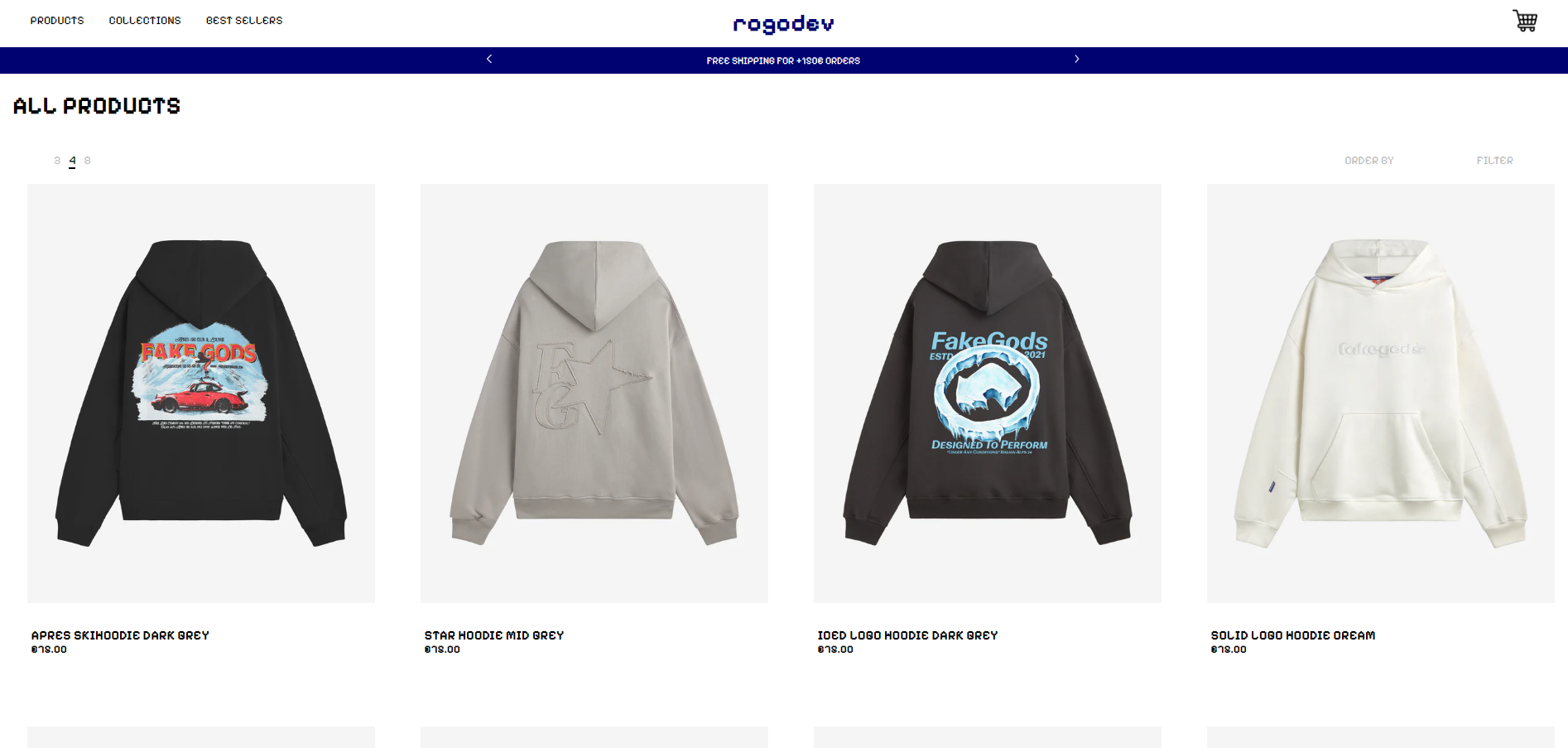 Rogodev Shop project
